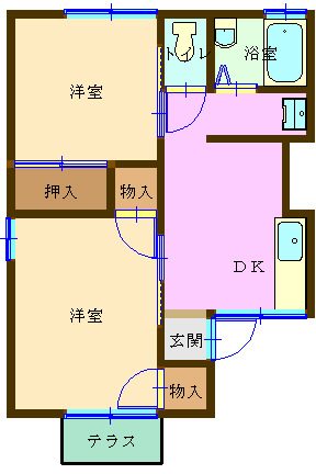 サニーハイツの間取り