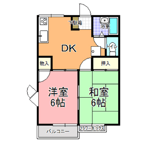 西野エステートアイの間取り