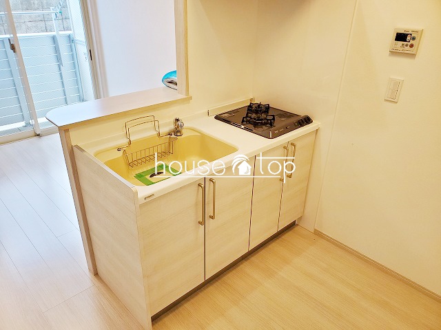 キッチン　2口コンロ付システムキッチン