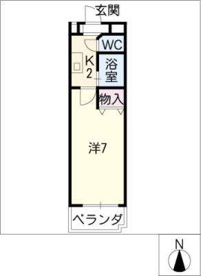 ヒルズ植田の間取り