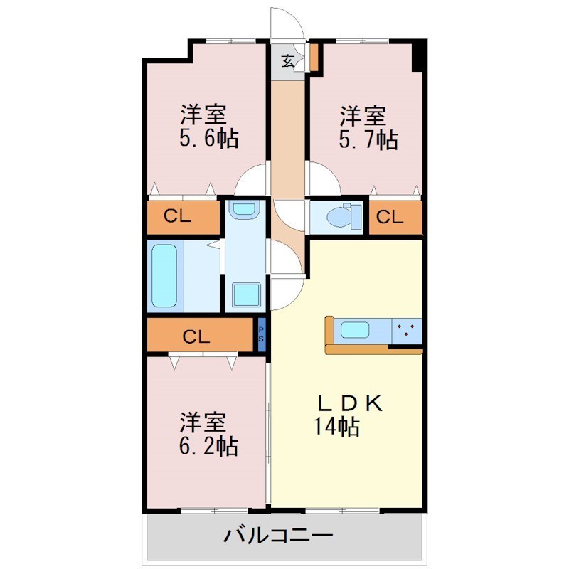 ヴィラージュエクセランの間取り