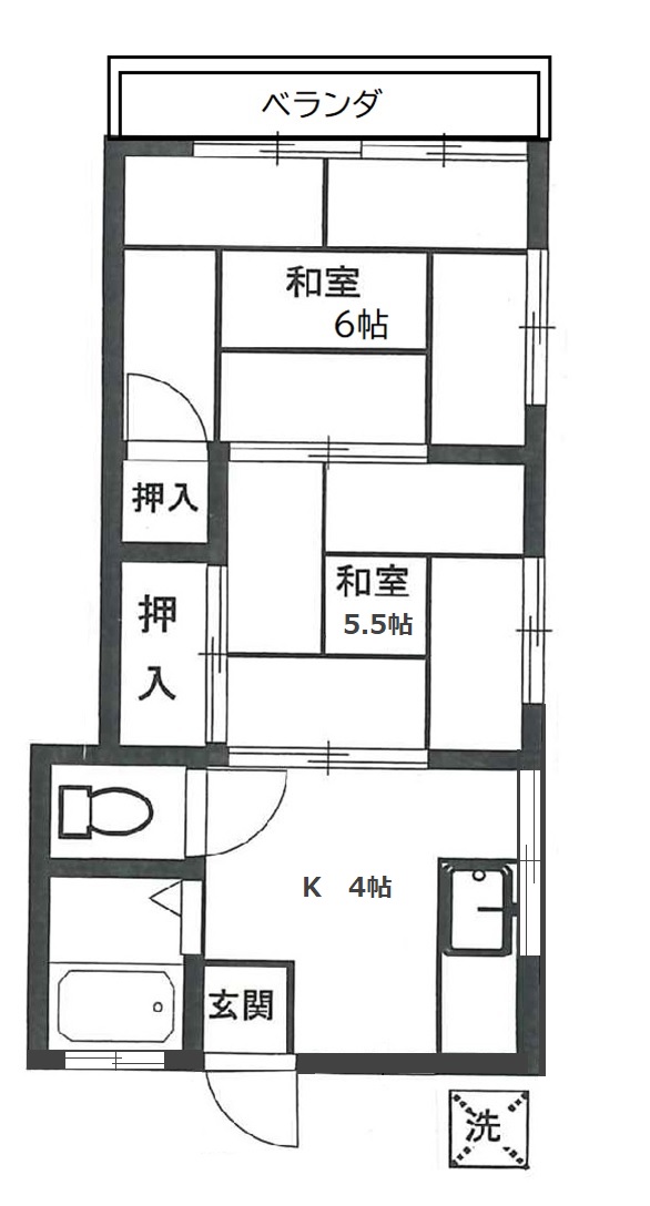 板東荘の間取り