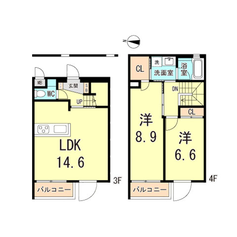 【ＲＡ－ＡＳＨＩＹＡの間取り】