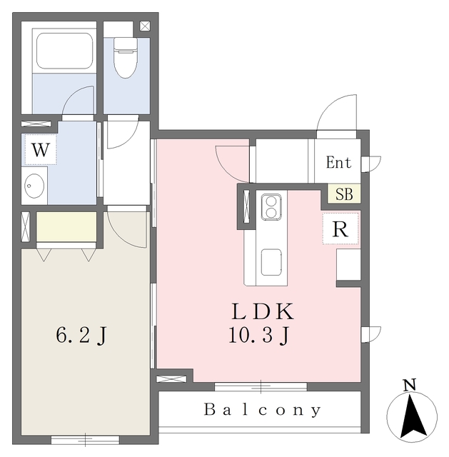 荒川区町屋のマンションの間取り