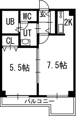 グランカーサ南１１条の間取り