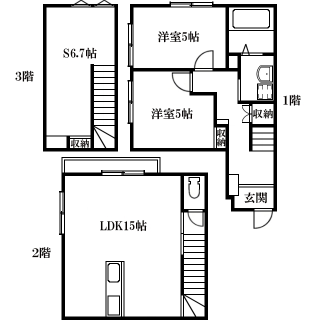 【町田ロイヤルハイツVIIの間取り】