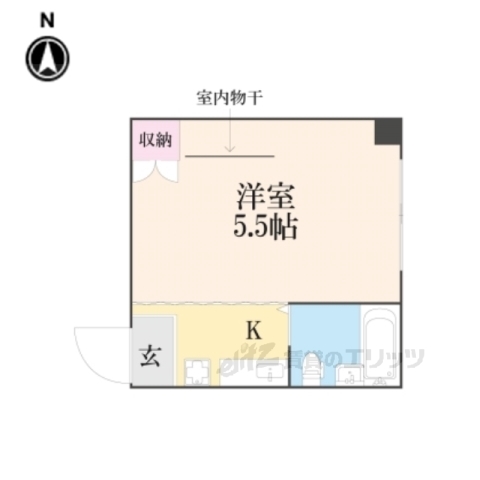 ホワイトパレス北白川の間取り