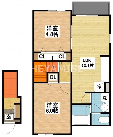 大村市須田ノ木町のアパートの間取り