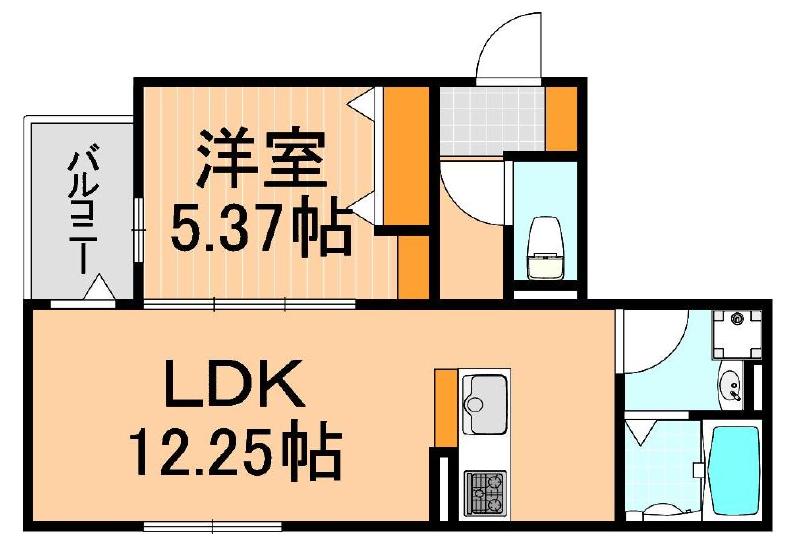 レクシア一ツ家の間取り