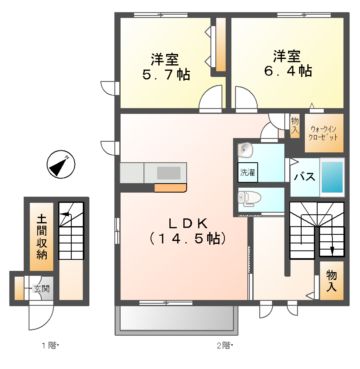 シャーメゾン赤坂　Aの間取り