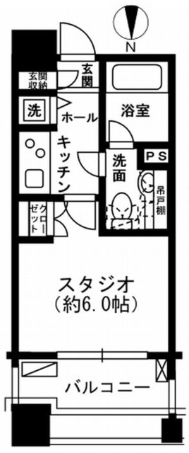 レジディア市ヶ谷の間取り