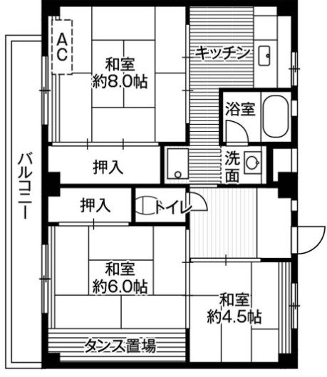 さいたま市見沼区大字大谷のマンションの間取り