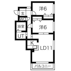 ハーモニー6・7の間取り