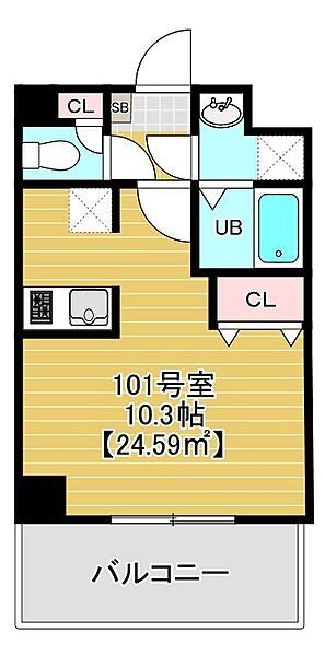 千葉市中央区要町のマンションの間取り