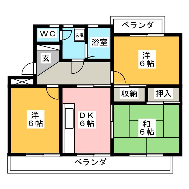 サンルシエルの間取り