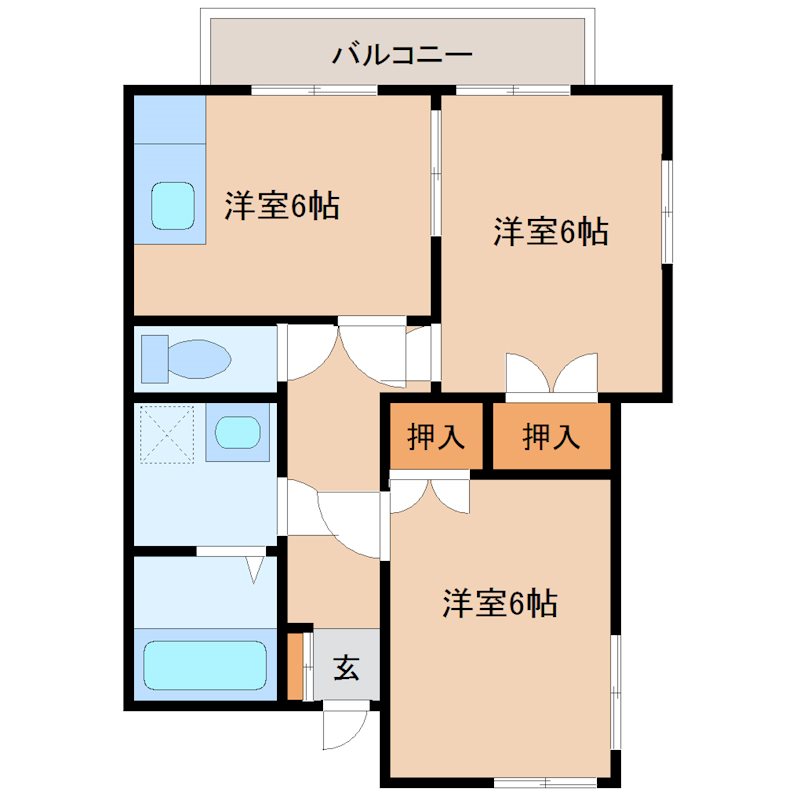 サンビレッジかこの間取り