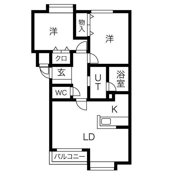 セントポーリア　ステラの間取り