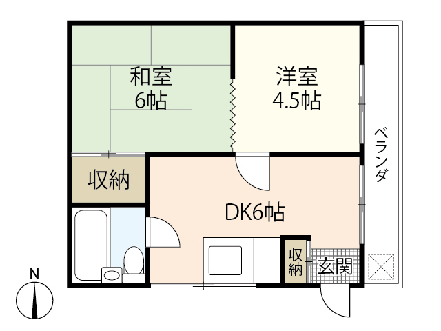 Ｃａｌｍ上天満町の間取り