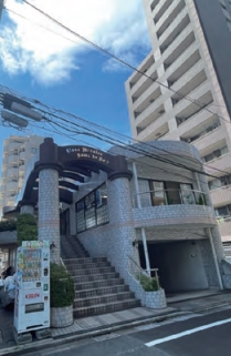 【江東区亀戸のマンションの建物外観】