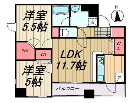 江東区東陽のマンションの間取り