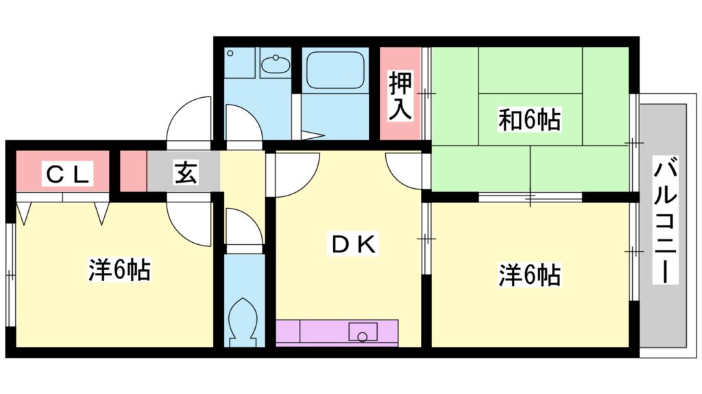 高砂SKメゾンの間取り