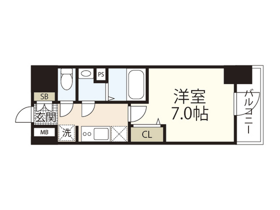 プレサンス広島中央の間取り