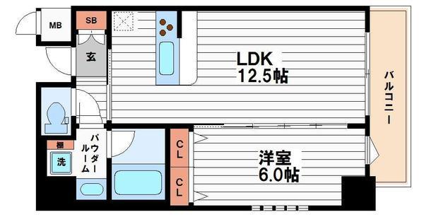 ラクラス本町東の間取り