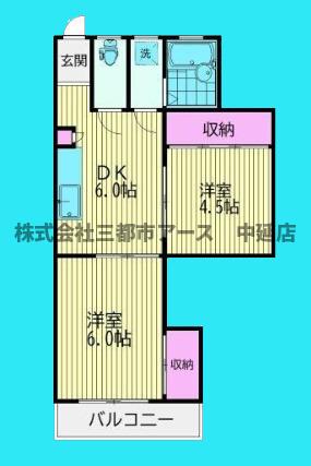 コーポハラブンの間取り