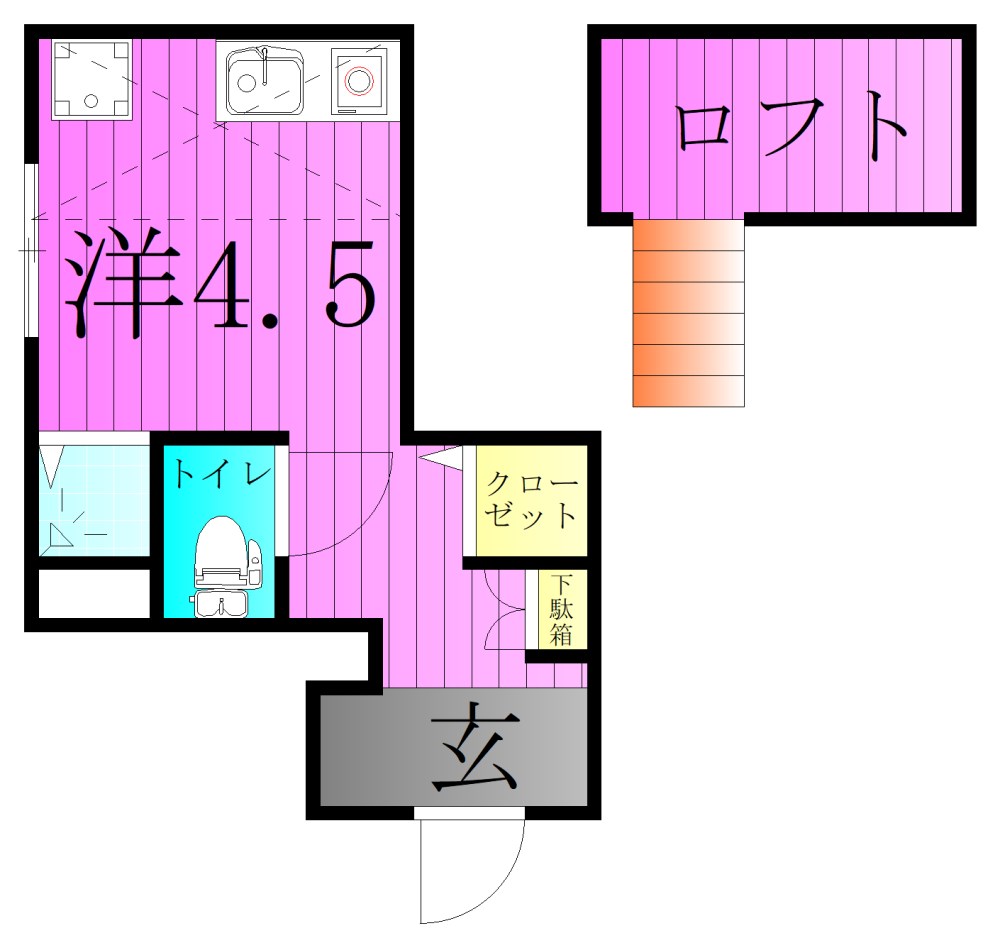 桂ビルの間取り