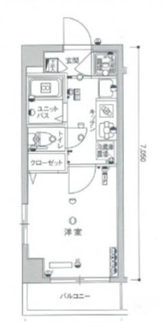 スカイコート千鳥町の間取り