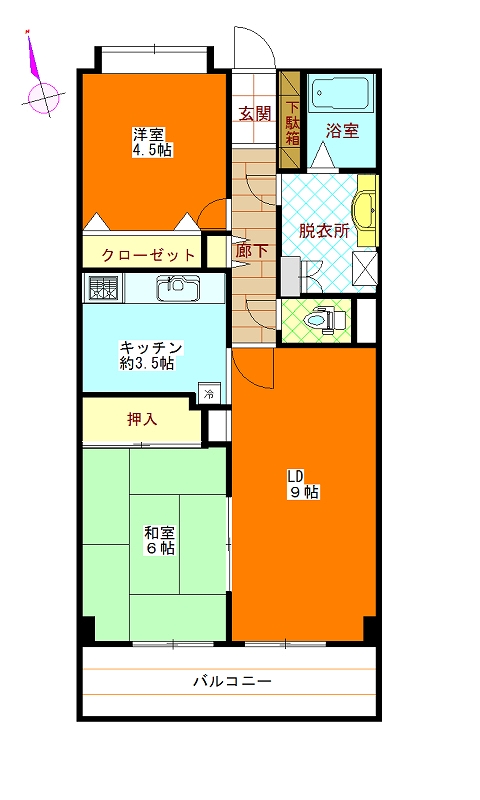 コスモ湘南野比海岸の間取り