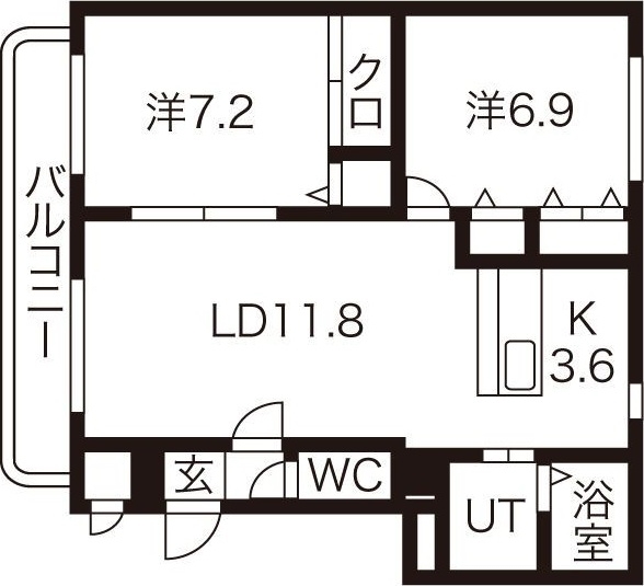 モンテローザの間取り