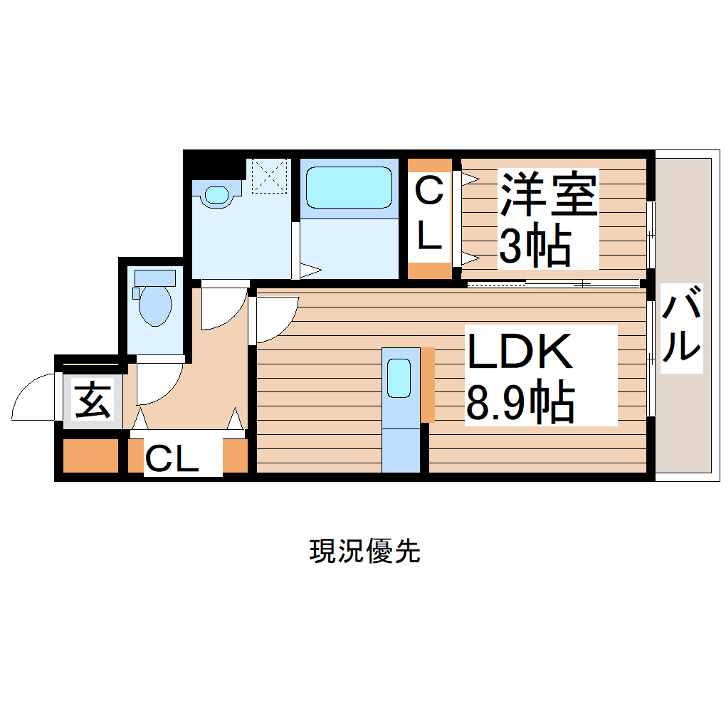 【シュクル中田の間取り】