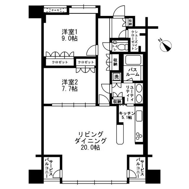 アーバンパーク代官山I／アーバンパーク代官山IIの間取り