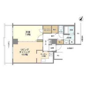 中央区日本橋浜町のマンションの間取り