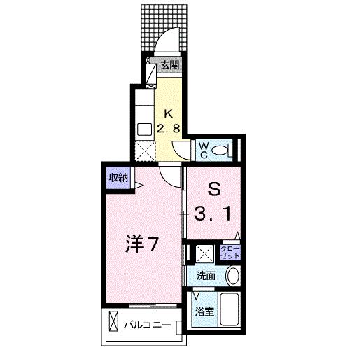 ジェルメ　IXの間取り