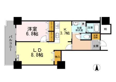 品川区東品川のマンションの間取り