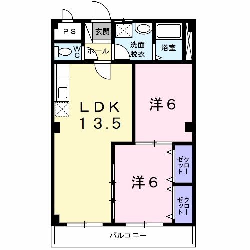 知多市つつじが丘のマンションの間取り