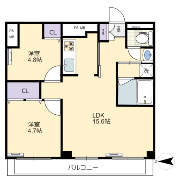 永谷リヴュール新宿の間取り