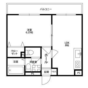 大和高田市日之出東本町のアパートの間取り