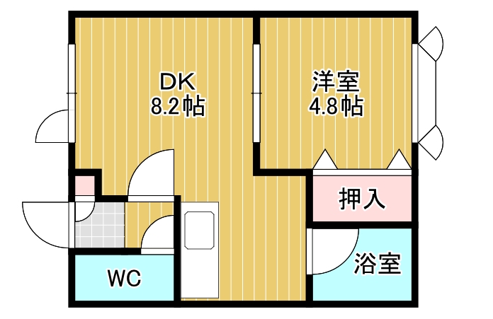 フラットときわの間取り