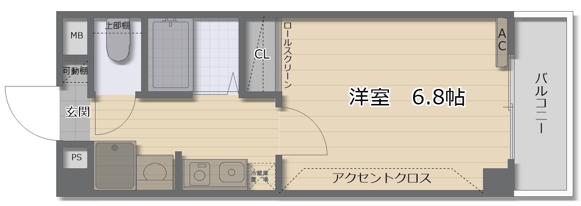 ヴィーブル三国ヶ丘の間取り