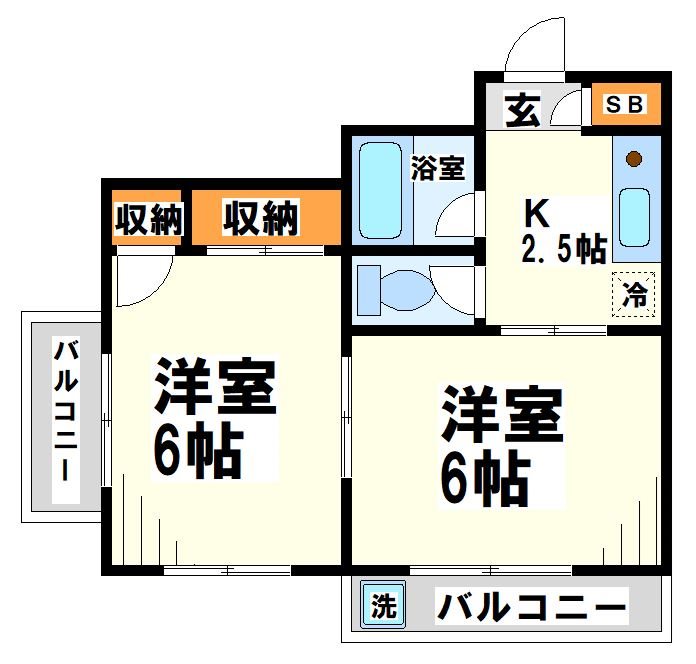 サンドエル調布の間取り