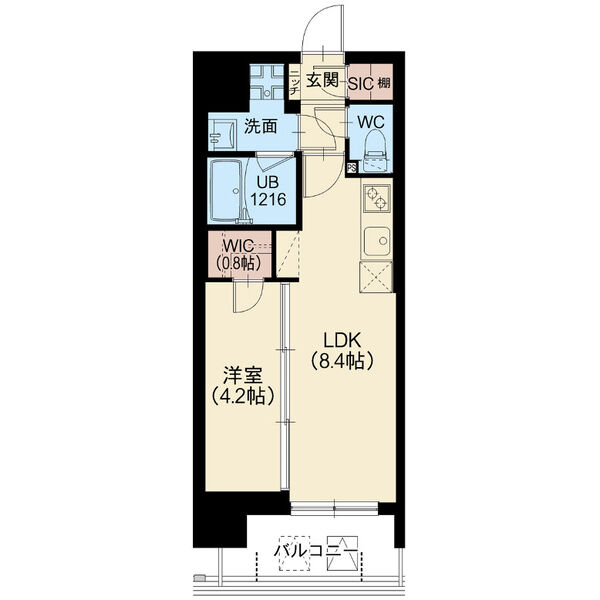 台東区清川のマンションの間取り