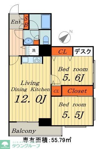 ソサエティ蔵前の間取り