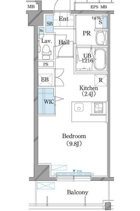 札幌市豊平区平岸六条のマンションの間取り