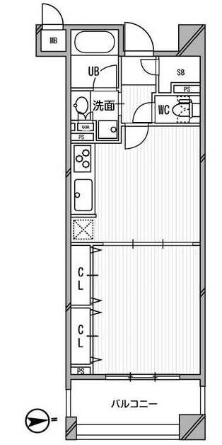 【千代田区神田小川町のマンションの間取り】