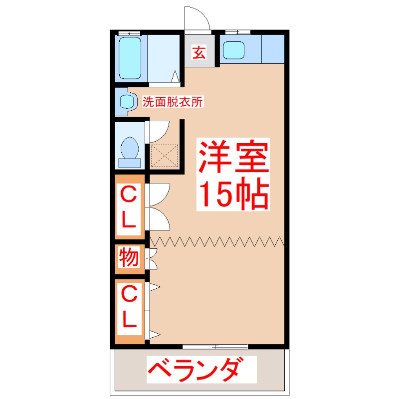 セントクレージュ一番館の間取り