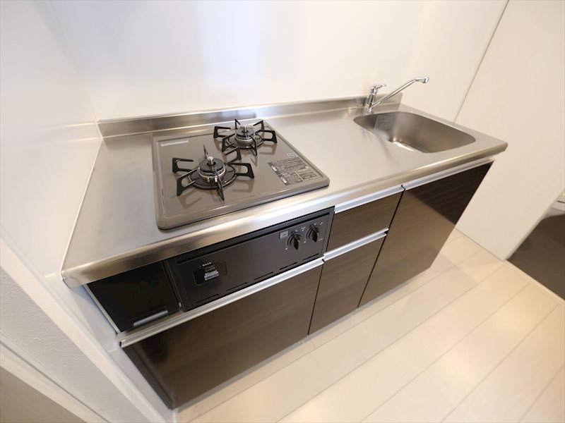 キッチン　システムキッチン　2口ガスコンロ