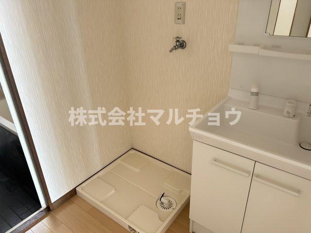 室内洗濯機置き場があります